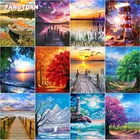 Алмазная 5D картина сделай сам, полноформатная вышивка квадратными стразами, круглыми бурями, пейзажем, маяком, деревьями, подарок ручной работы, домашний Настенный декор