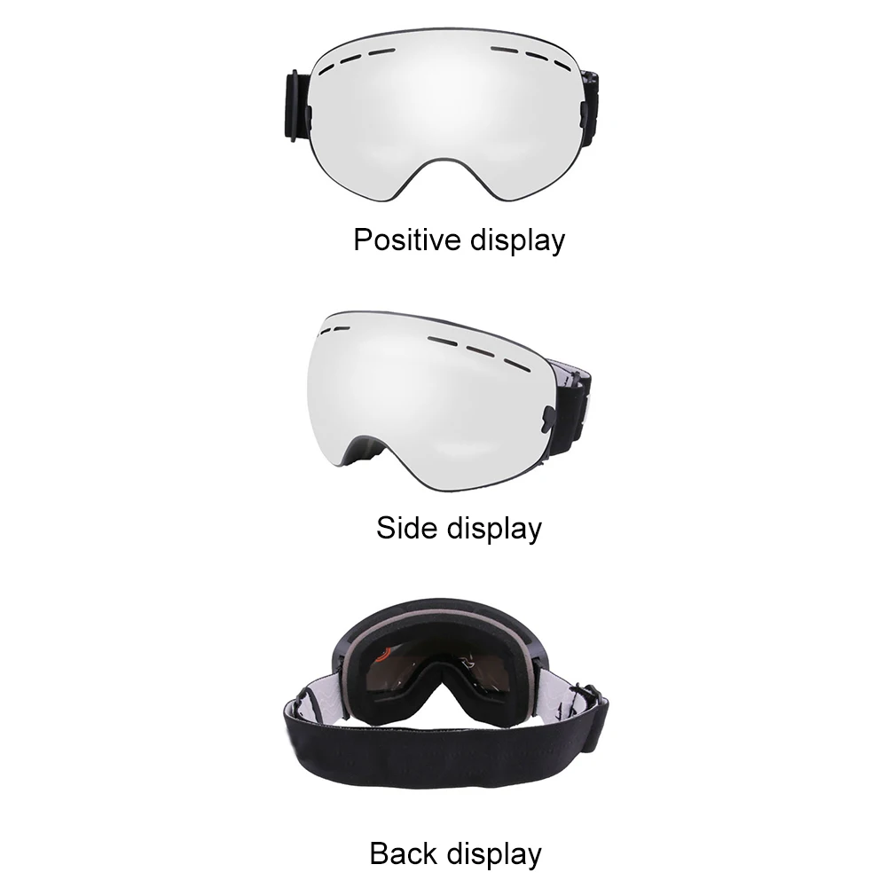

Ski Goggles Double-layer UV400 Anti-fog Glasses for Outdoor Skiing Climbing Sand Dust and Splash Prevention Wide Field of Vision
