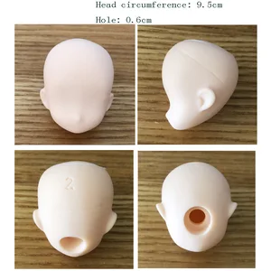 Голова куклы сделай сам для практики макияжа, мягкая пластиковая головка для шарнирных кукол 112 см, 2 шт.лот, 10,5