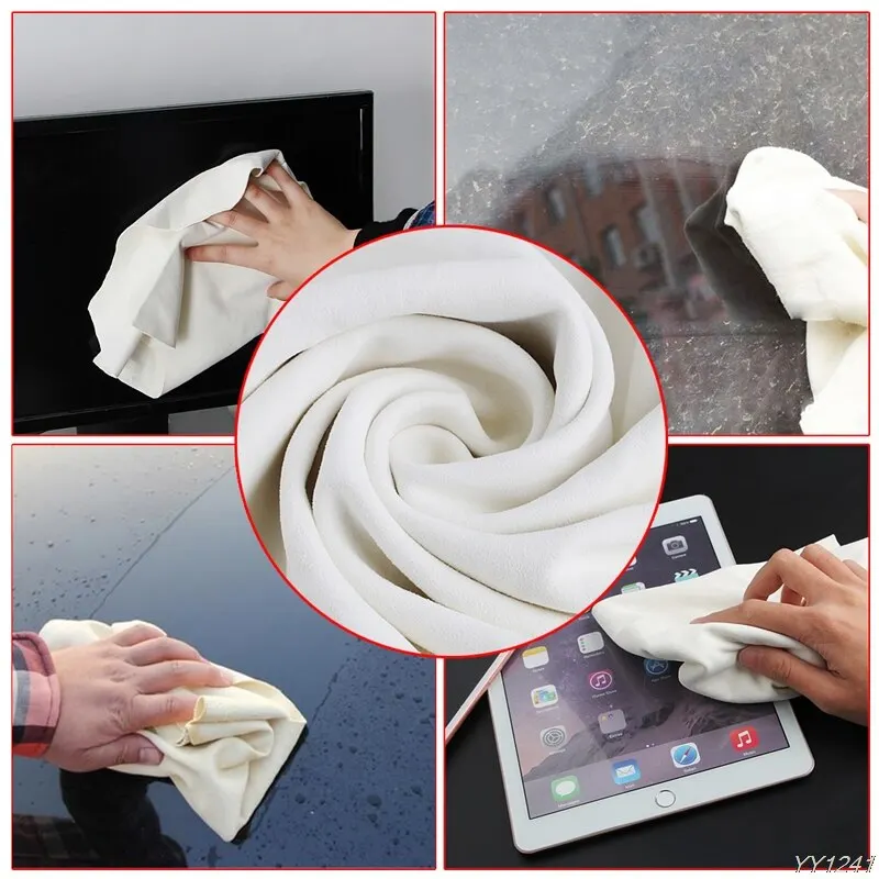 

New 50*70CM Natural Shammy Chamois Leather Car Cleaning Towels Drying Washing Cloth Car Accessories