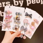 Заколка для волос женская с бантом, 4 шт.компл., 2021