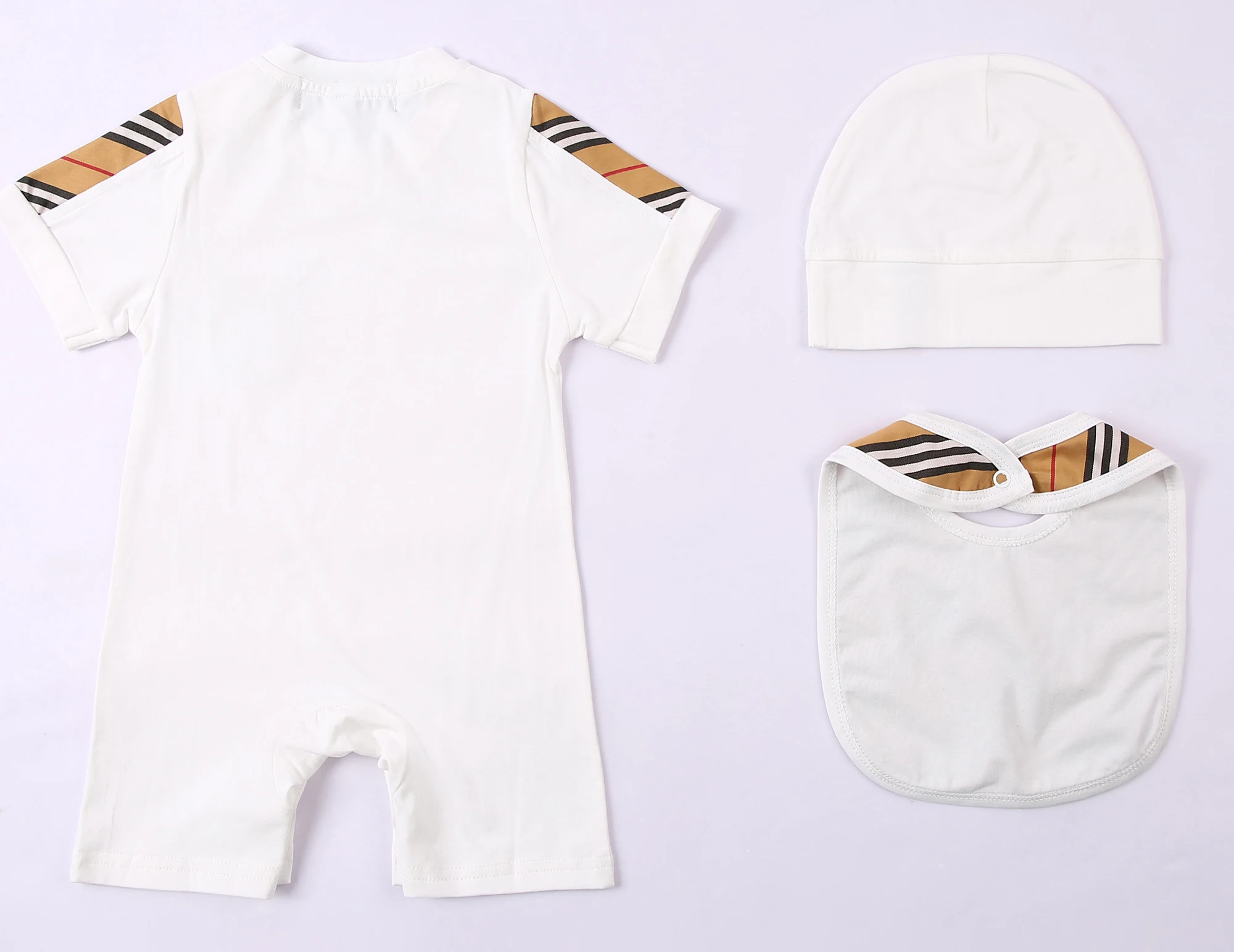 Детский хлопковый комбинезон и шапка с мультяшным принтом | Детская одежда обувь