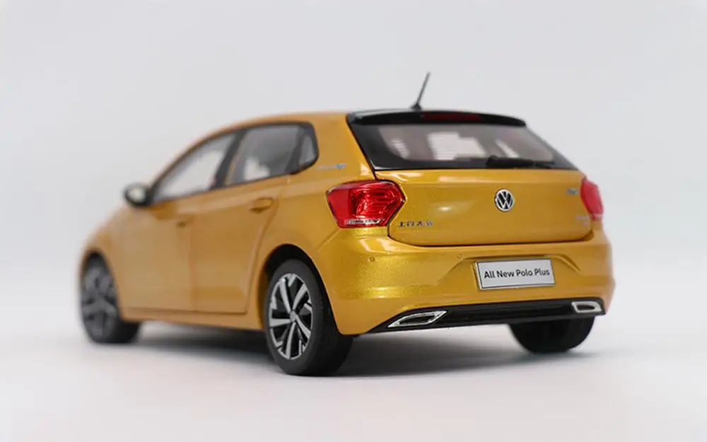 1/18 VW Volkswagen Новинка Polo Plus 2019 литые модели автомобилей коллекционная игрушка