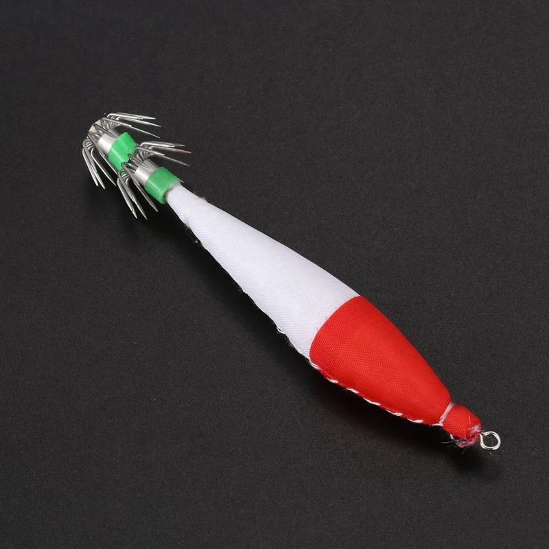 

Fishing Fluorescent Squid Bait Lure 4# Multi Hooks Fish Tackle