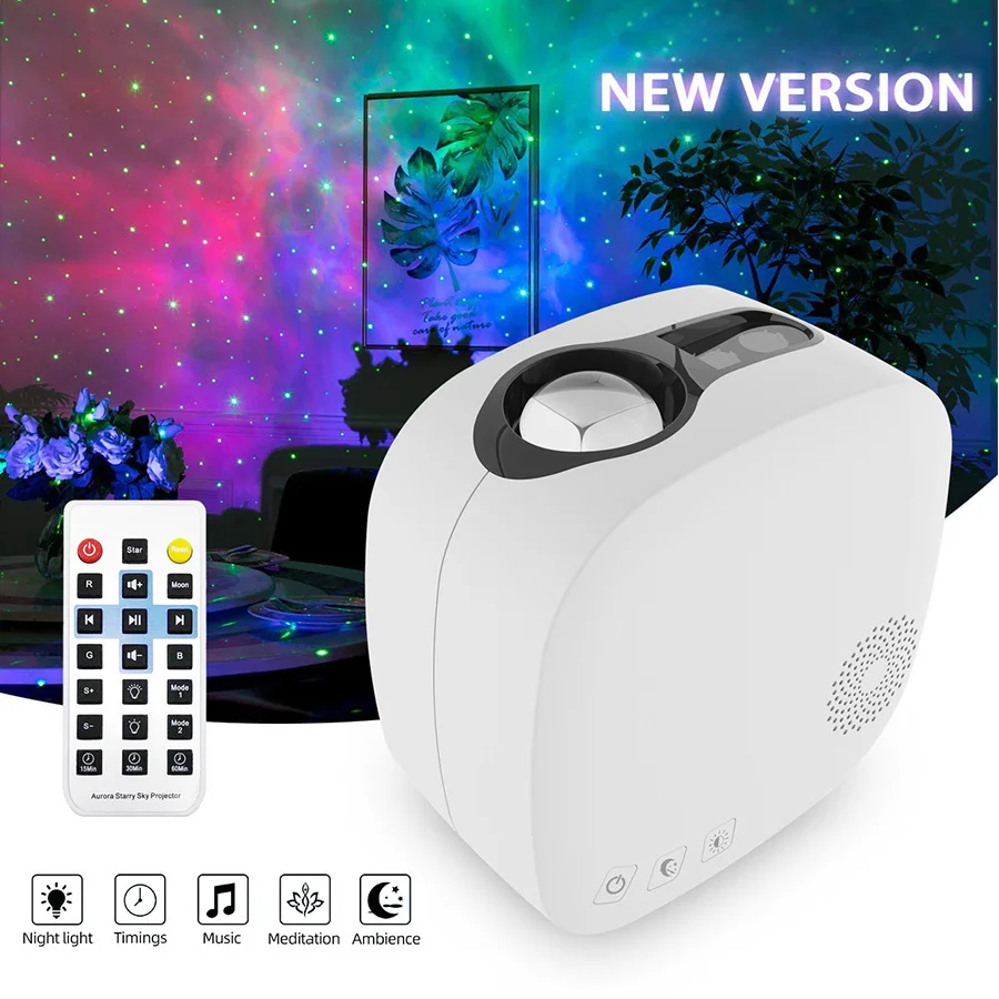 Sky LED Projector Night Light Starlight Projector with Bluetooth Music Speaker,Galaxy Ocean Wave Projector Led Light for Bedroom enlarge