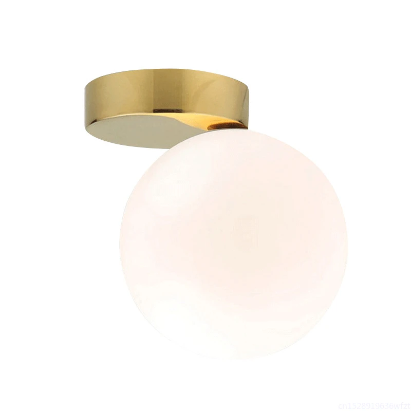 

Nordic Led Wall Light Modern Glass Ball Wall Lamp Bedroom Kitchen Fixtures Bathroom Light Mirror Lights Home Decor Luminiare