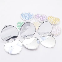 mini hand cosmetic makeup mirror small portable folding compact pocket mirrors for women female makeup accessories tools gifts