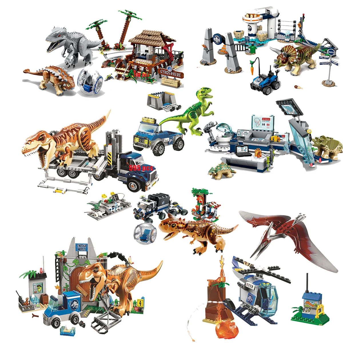 10928 год Indoraptor Rampage zu Набор для лепки замков Классическая модель фильма Kinder Spielzeug Für