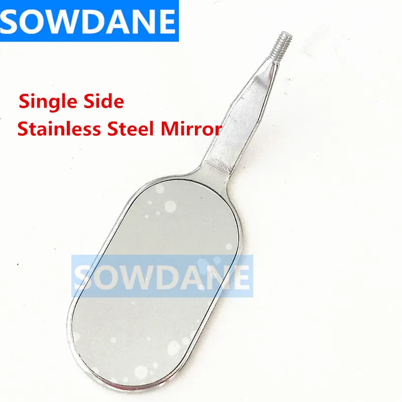 1 piece Single Side Стоматологическое зеркало для рта, одонтоскоп, уход за полостью рта, чистота зубов, гигиена, нержавеющая сталь, стеклянная зеркальная ручка - Цвет: 1 piece Single Side