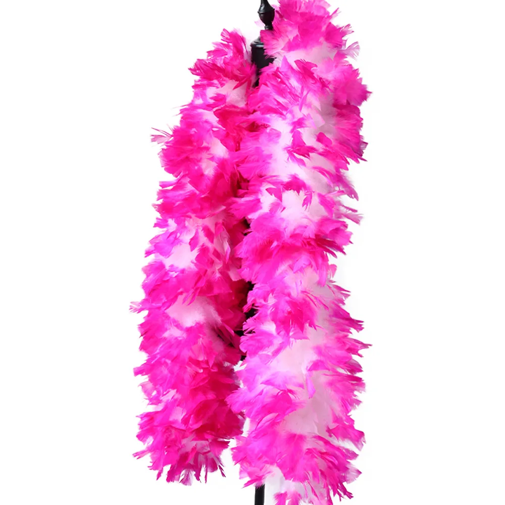 Красивая шаль из розовых перьев индейки 2 метра пушистые высококачественные