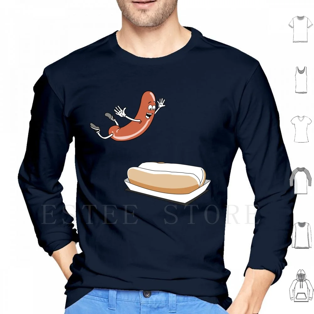 Футболка с капюшоном и принтом счастливой хот-доги длинным рукавом Daizyujin Robot Megazord