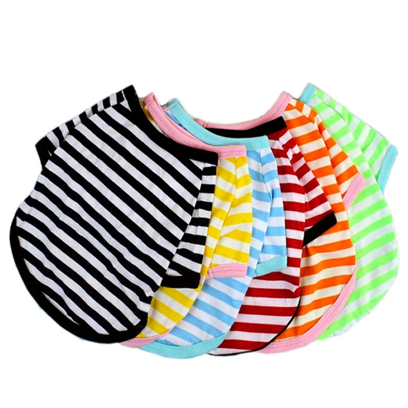 

Summer Stripe Dog Tshirt Vest Pet Clothing for Small Dogs Yorkshire Terrier Shih Tzu Shirts Puppy Cat Clothes chaleco para perro