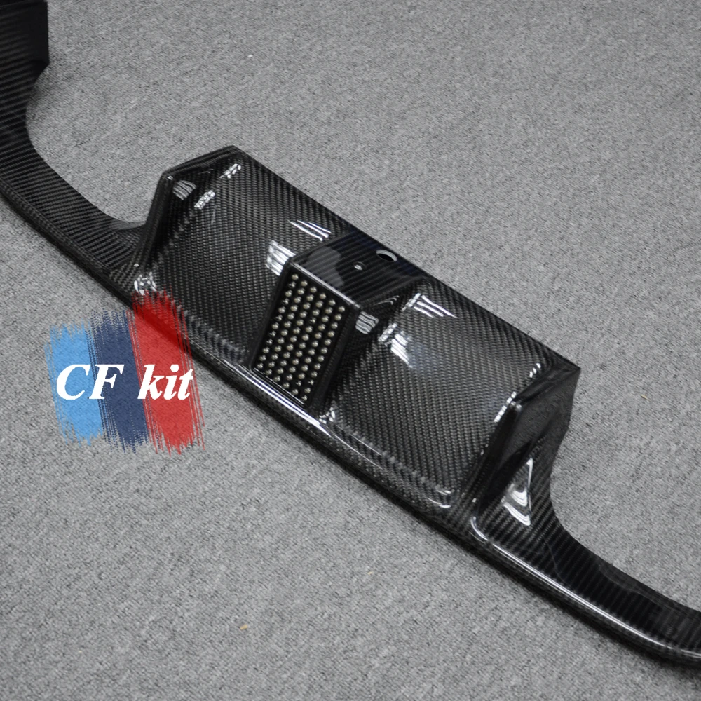 Задний диффузор из углеродного волокна CF Kit + Пилотная лампа для BMW F82 M4 бампер губа