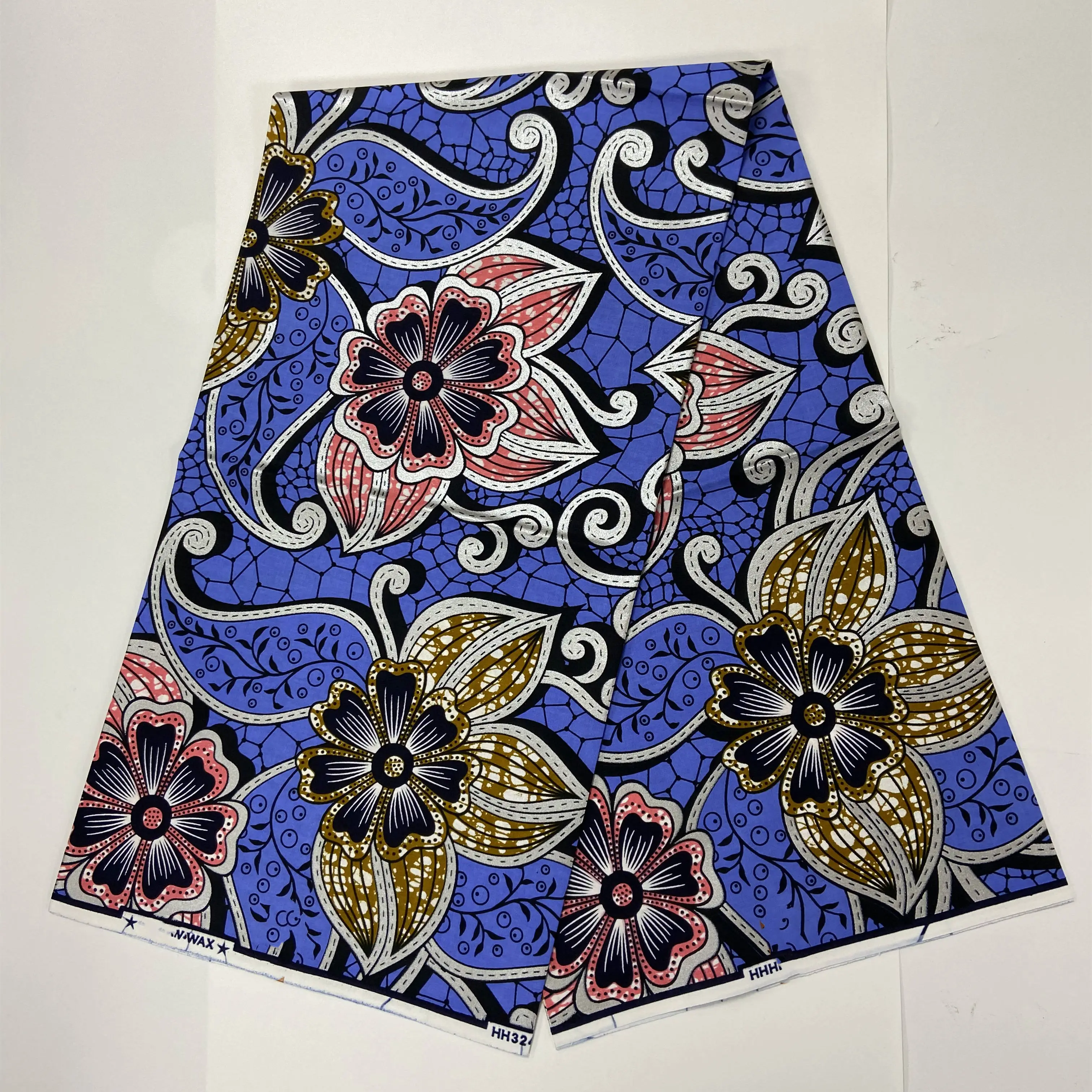 

100% настоящий оригинальный африканский восковой краситель в стиле Анкары, хлопковая ткань с принтом, настоящий высококачественный мягкий м...