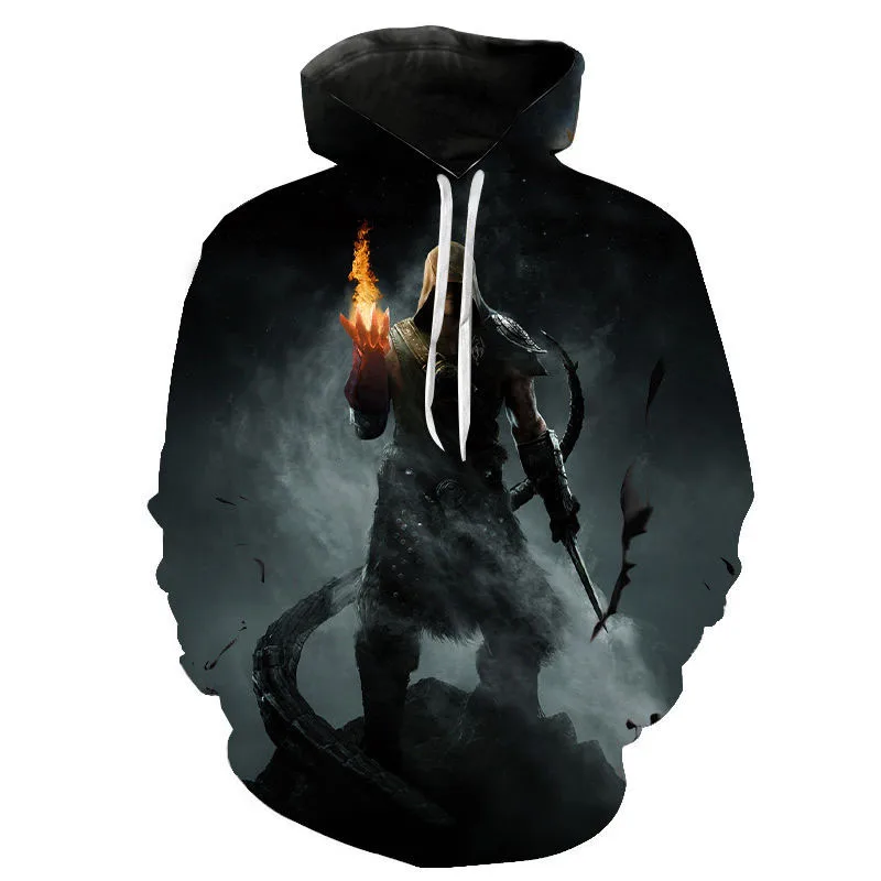 

Game Hoodies The Elder Scrolls V SKYRIM 3D Print Sweatshirt Men Women Fashion Hoodie Casual Sportswear Pullover Male Hoody Coats