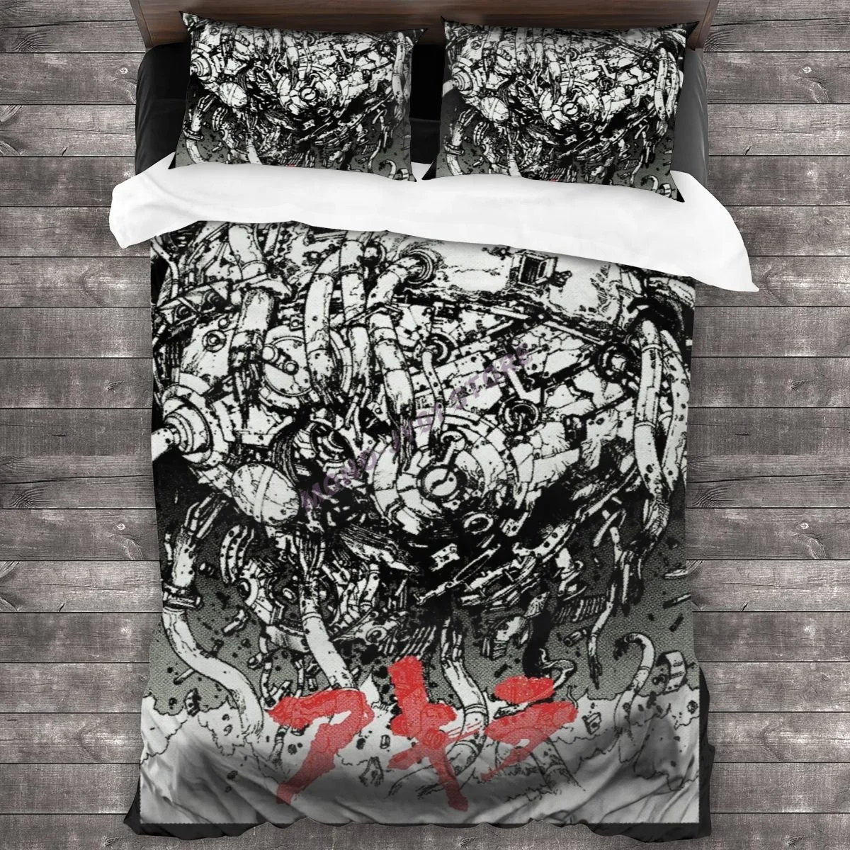 

Akira Black Background Bedding Set Duvet Cover Pillowcases Comforter Bedding Sets Bedclothes