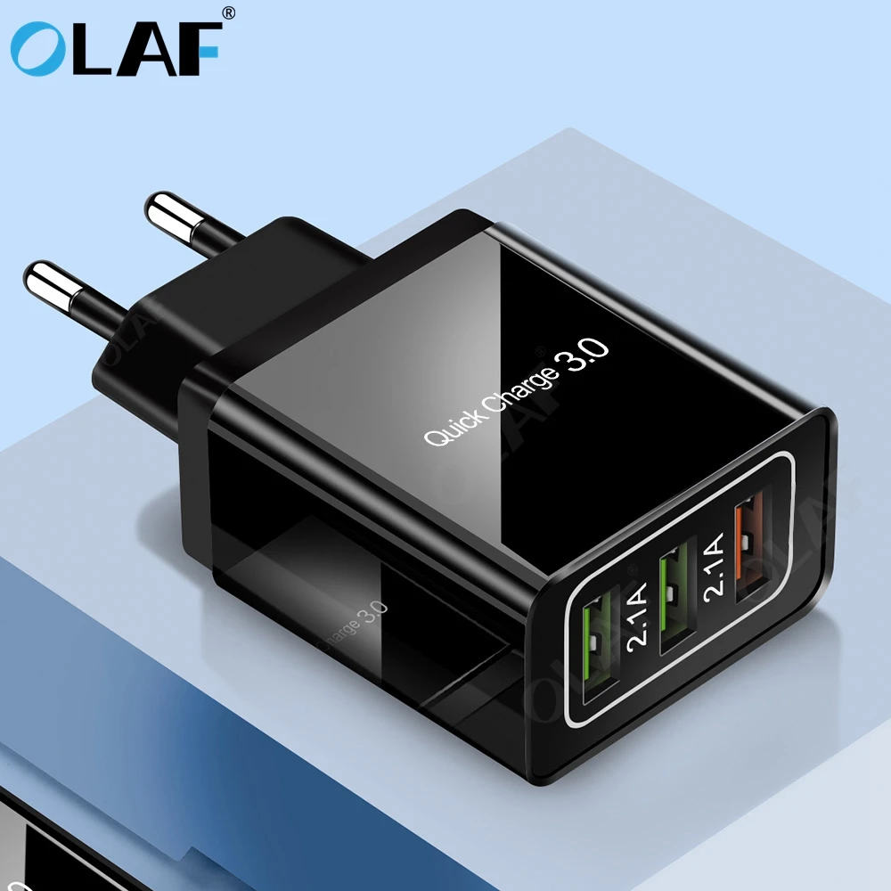 Олаф Quick Charge 3,0 USB зарядное устройство для iPhone X QC 3,0 Быстрая зарядка EU US Plug настенное зарядное устройство для samsung S10 S9 Xiaomi Mi9