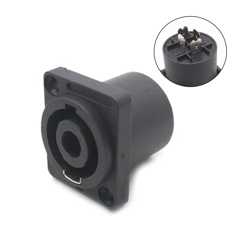 

10 шт., 4-контактный разъем, совместимый с аудиокабелем, панельный разъем, 4-контактный разъем, подходит для 4-контактного разъема, монтажный ра...