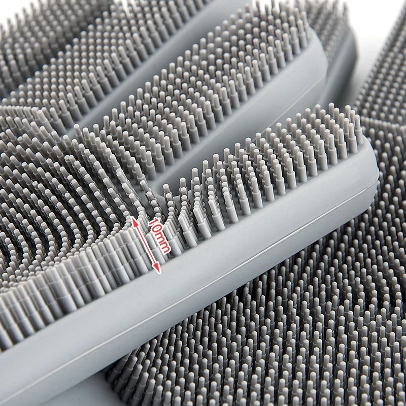 

1Pair Silicone Gloves Kitchen Dishwashing Hand Dirt Clean Brushes Cleaning Tool Kitchen Accessories Wash Fruit Vegetable Gadgets