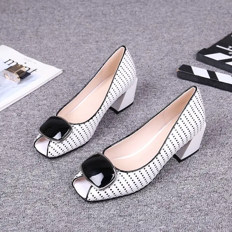 ALLBITEFO/Новинка выразительная модная женская обувь на высоком каблуке с открытым