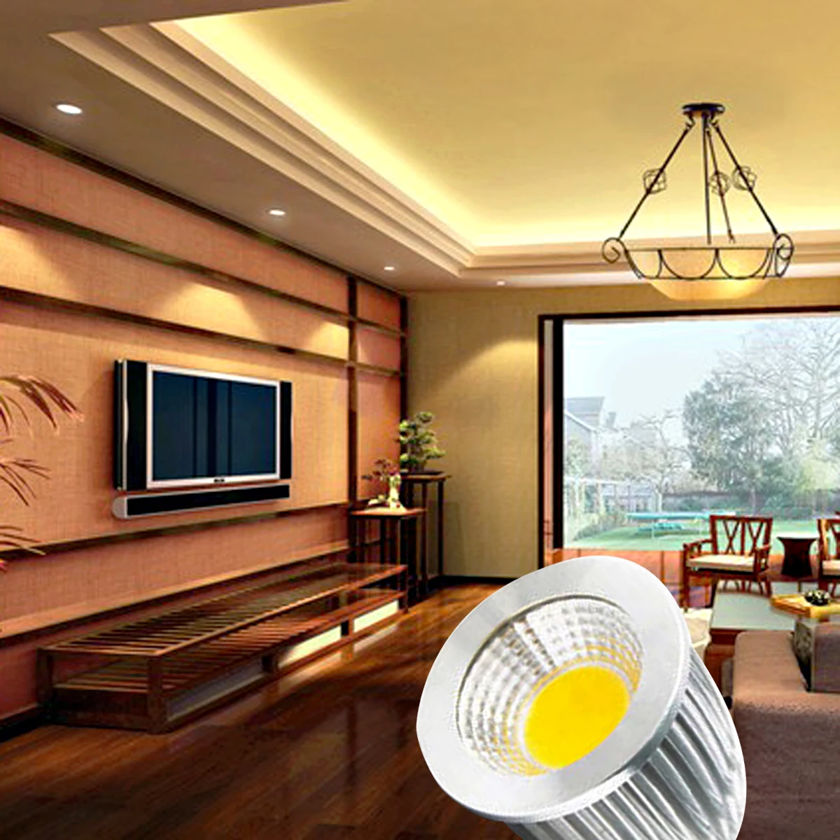 

1PC*MR16 Spotlight Bulb 85-265V 6W 9W 12W COB LED Light Bulbs Spotkight Lamp Lampada High Brightness Spot Light
