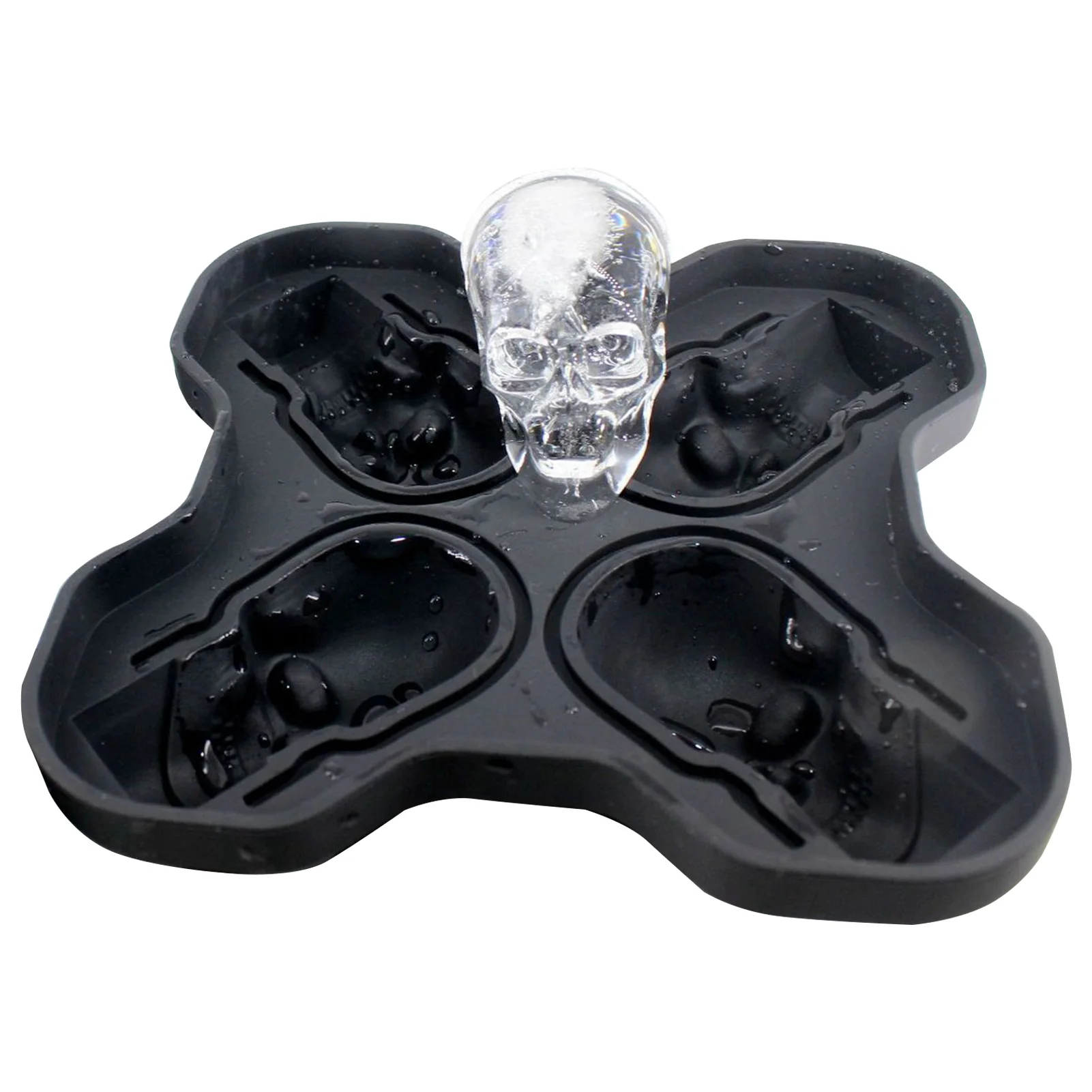 

3D Skull Silicone Mold Ice Cube Maker Chocolate Mold Tray Ice Cream DIY Tool Whiskey Wine Cocktail Ice Cube Silicone Mold
