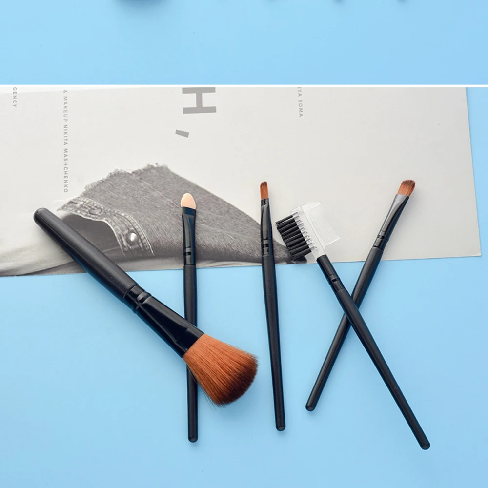 Набор кистей для макияжа 5 шт. портативный набор из пяти Кистей Для нежного и