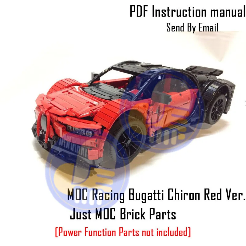 9658 Mocs Bricks Red Новинка; Лидер продаж! MOCs серии гоночный автомобиль Honda S2000 AP2 MOC 24500 совместим с Technic гоночные строительные блоки кирпичи модель игрушки - Цвет: 9658 Mocs Bricks Red