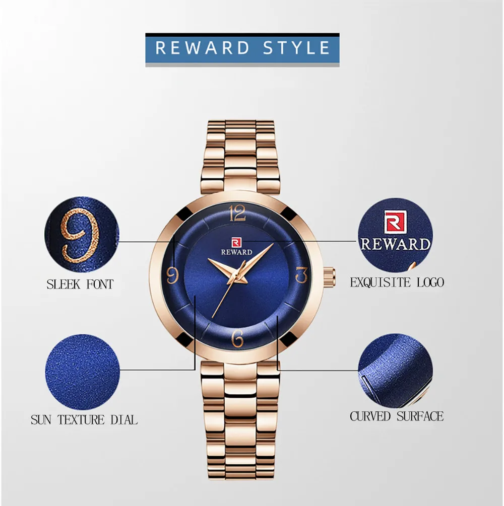 Часы наградные женские кварцевые элегантные модные водонепроницаемые в деловом