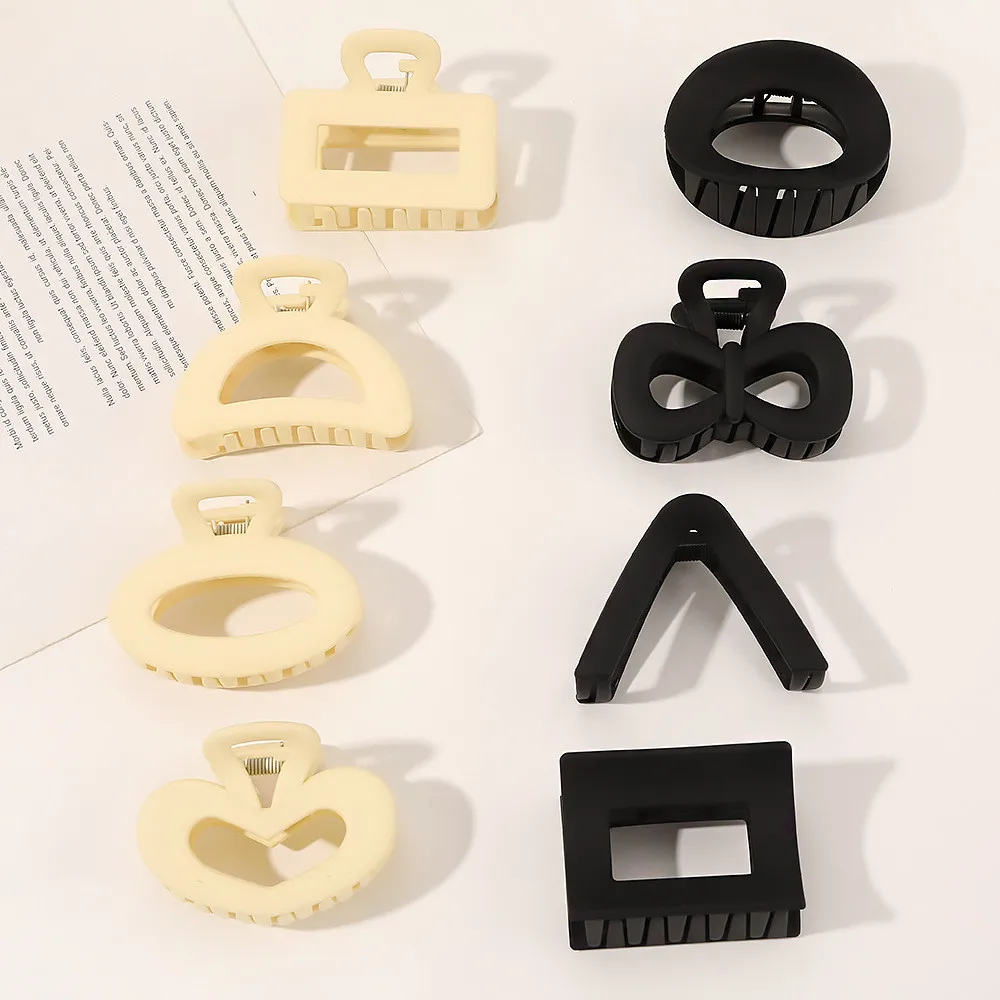 

Заколка для волос женская акриловая, универсальная, однотонная, с геометрическим рисунком