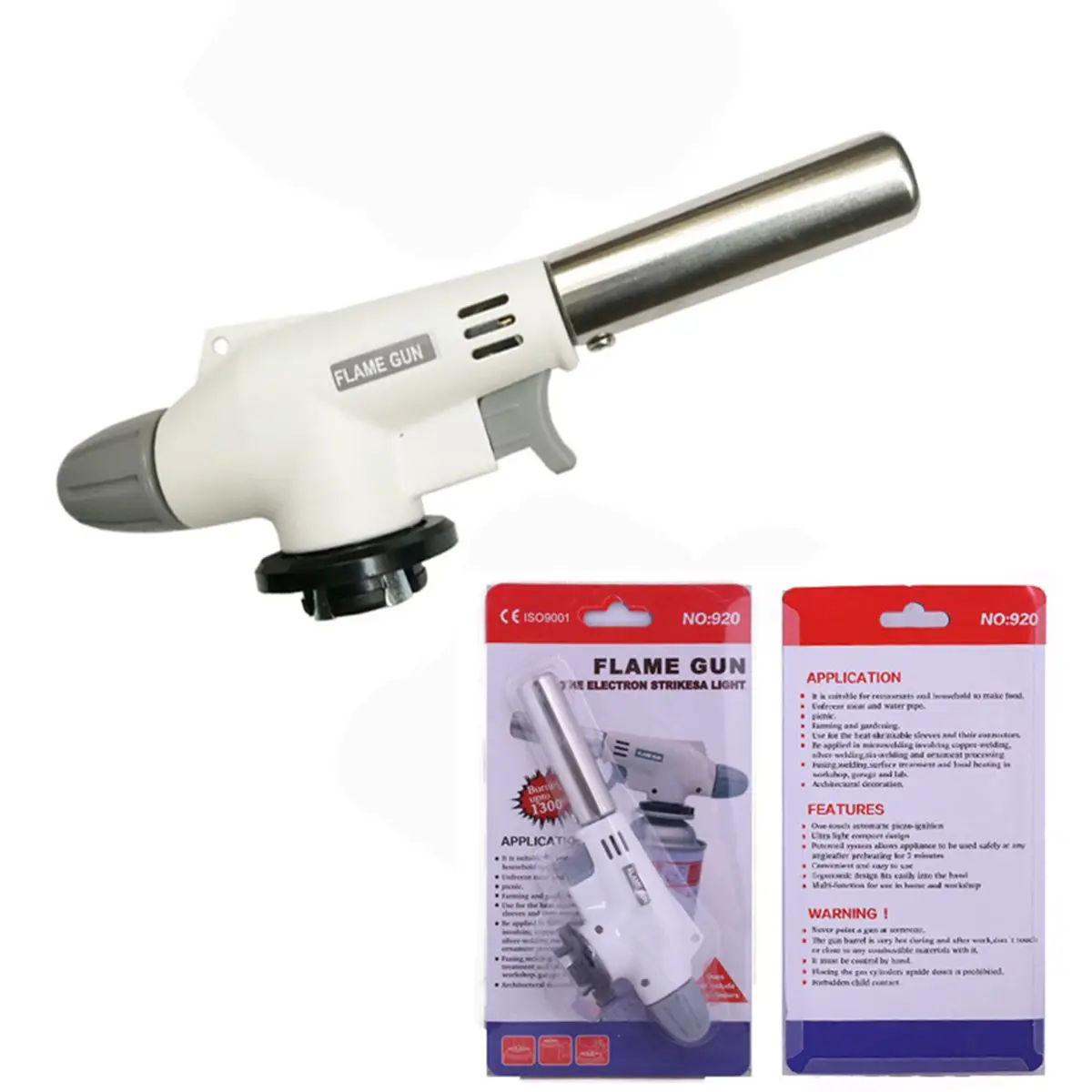 

NEW Portable Butane Gas Welding Torch 920 Metal Torch Gun For Camping Hiking Flame Gun Welding Gas Lighter Adjustable Flame