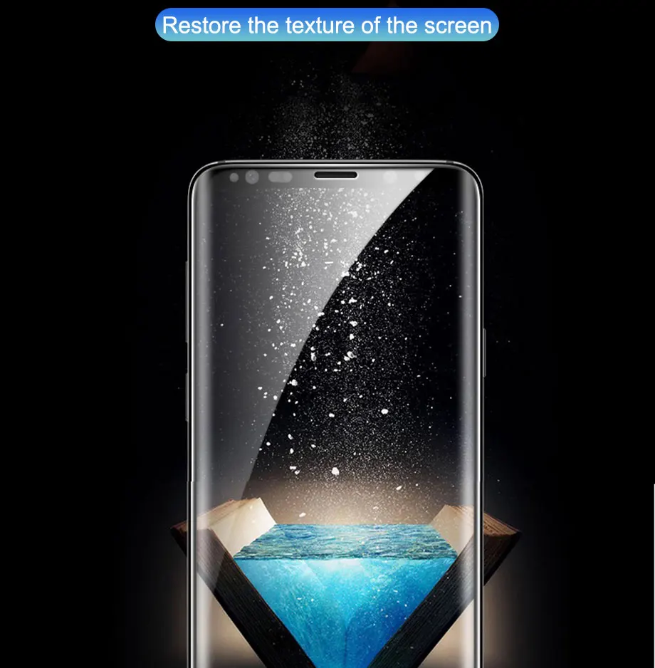 500D полностью изогнутое закаленное стекло для samsung Galaxy S9 S8 Plus Note 9 8 Защитная пленка для экрана на samsung S7 S6 Edge S9