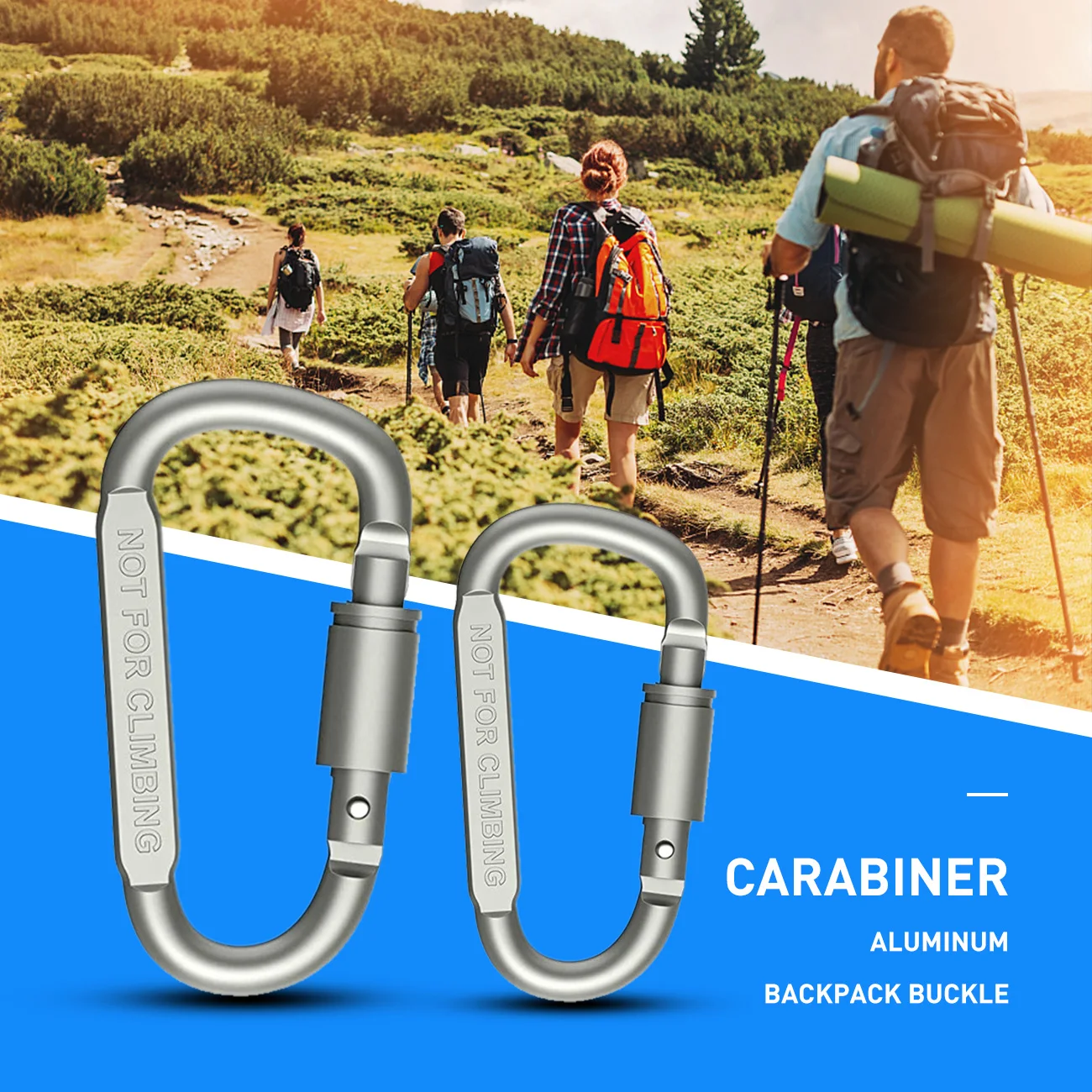 

5pcs/Lot Carabiner Travel Kit Camping Equipment Alloy Aluminum Survival Gear Camp Mountaineering Hook Mosqueton Carabiner