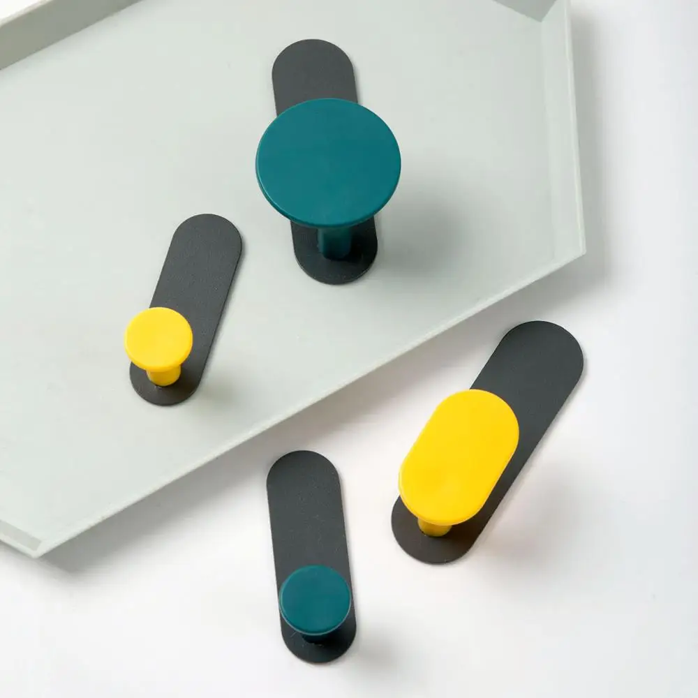 4 шт./компл. карбоновые стальные вешалки держатель для ключей настенный крючок