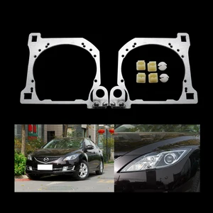 taochis car styling frame adapter module diy bracket holder for new mazda 6 gh hella 3 5 projector lens fasten headlight