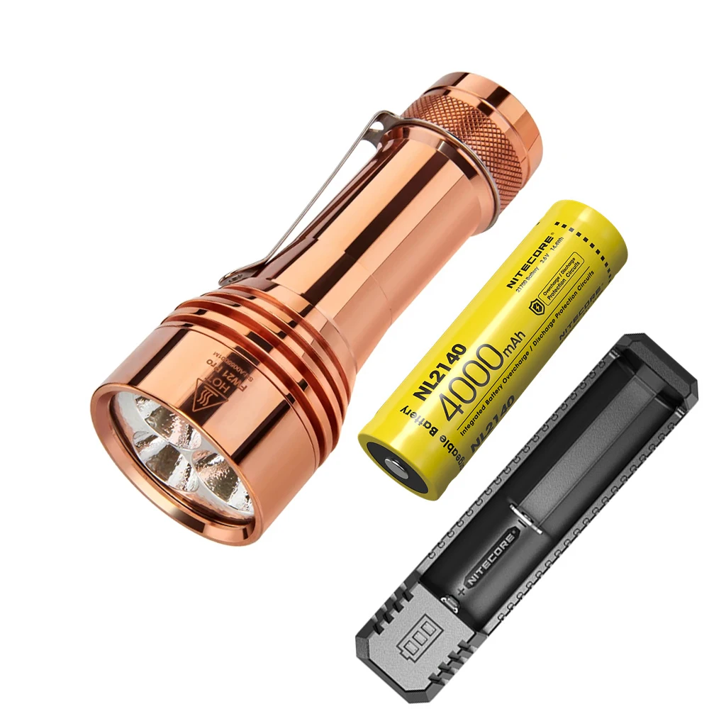 Lumintop FW21 PRO медный фонарик холодный белый 3 * XHP50.2 светодиоды макс. 10000 люмен луч