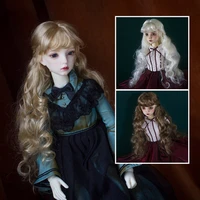 fashion doll wig 13 14 16 18 bjd wig for sdmsdyosdart doll accessorieslong curly wig for dolls