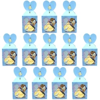 disney beauty and the beast party supplies candy box baby shower birthday party decor cartoon kids birthday paper gift boxes