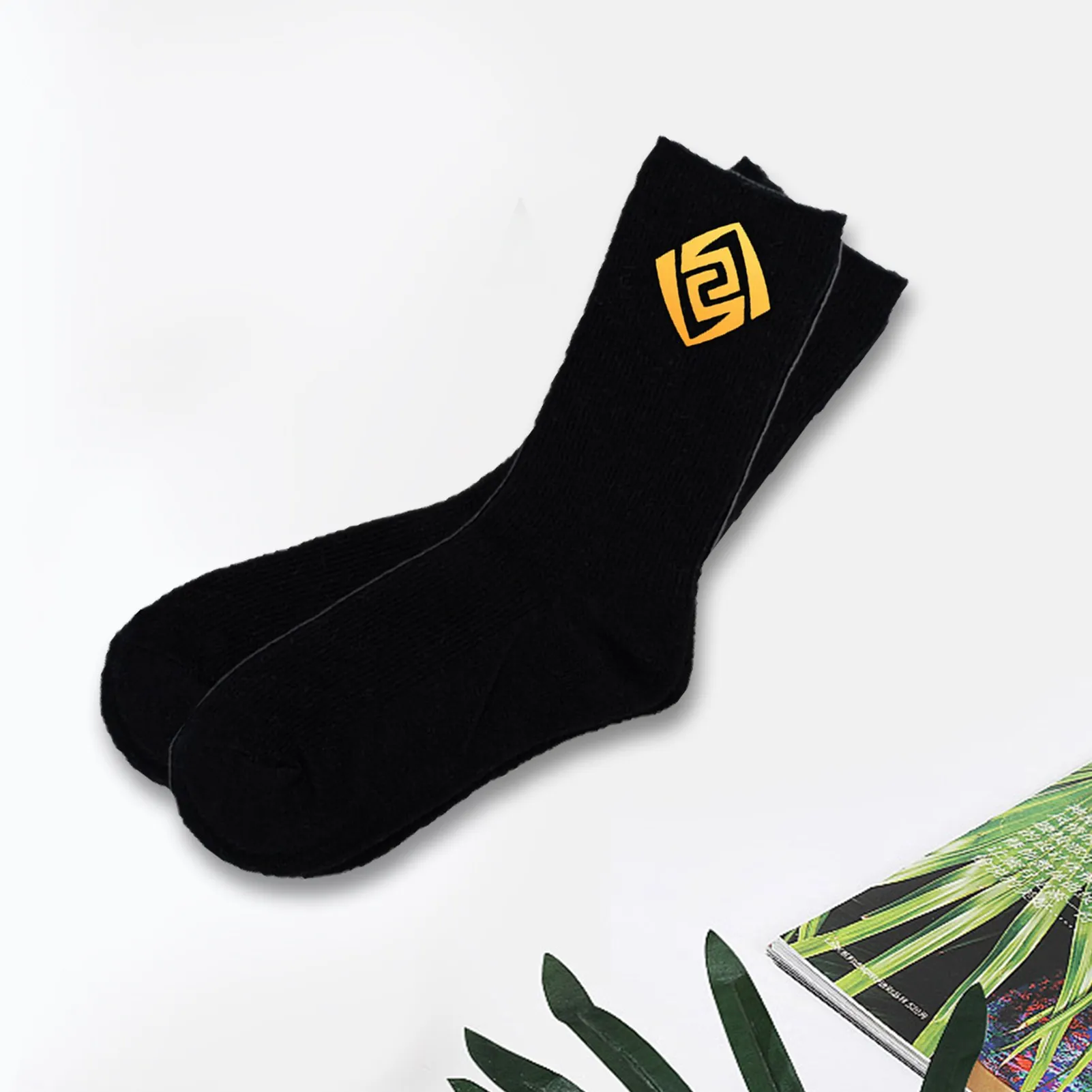 Anime Genshin Impact Cosplay Socks Printed White Black Cotton Sock Men Women Unisex Casual Spring Autumn Christmas Gifts | Женская