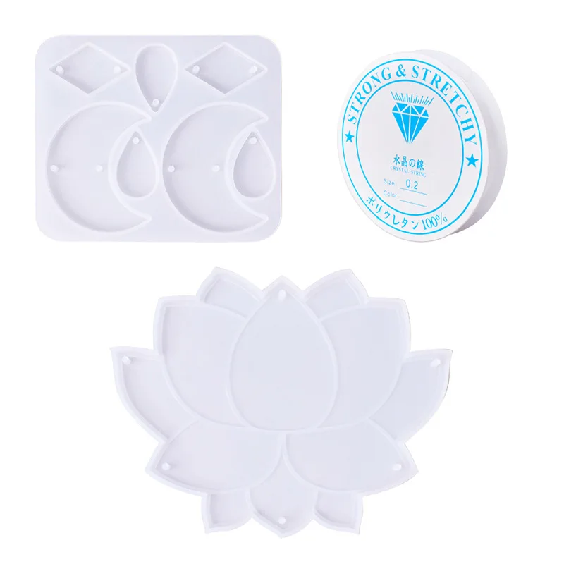 Bee Moon Wall Decoration Resin Mold DIY Lotus Silicone Hanger Home Bedroom | Crafts