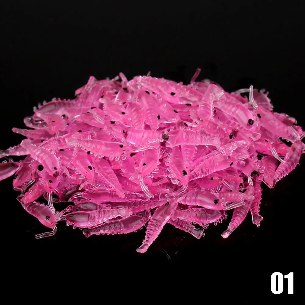 Новый дизайн 100 шт. мягкий силиконовый креветки рыболовные приманки 2 8 см