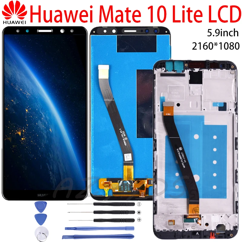 5.9&quotOriginal LCD For HUAWEI MATE 10 Lite Display Digitizer Touch Screen Assembly Mate 10Lite Nova 2i RNE-L21 | Мобильные