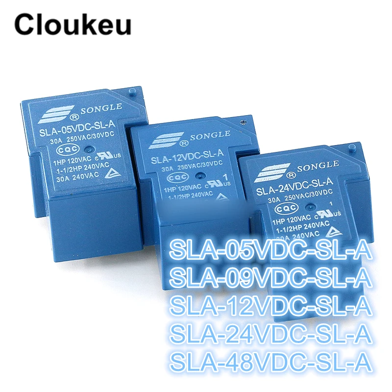 Relay DIP5 SLA- 05VDC 12VDC 24VDC 48VDC -SL-A 5V 12V 24V 48V T90 30A | Обустройство дома