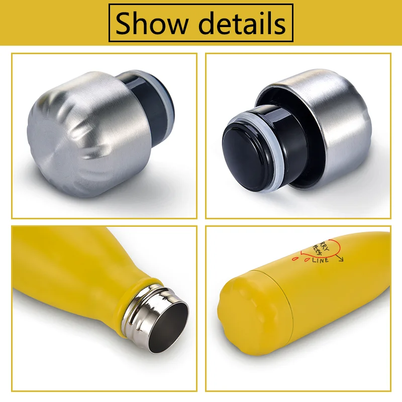 Стиль Гарри 500 мл бутылка для воды из нержавеющей стали двухслойная вакуумная