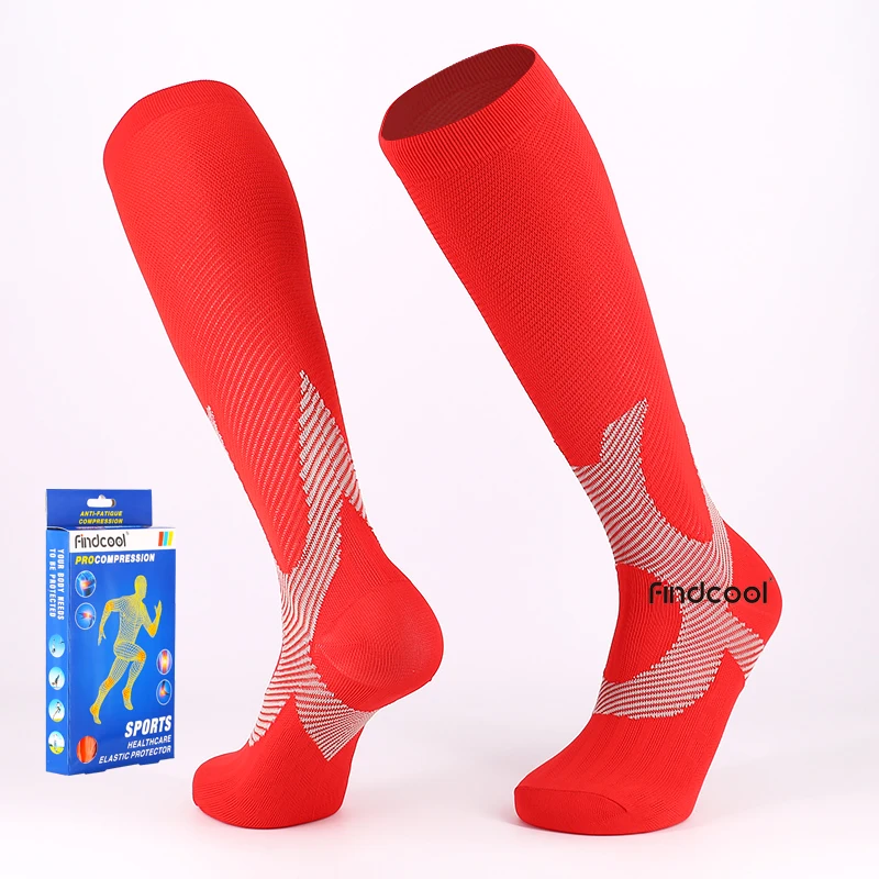 

Findcool Professional Compression Socks Women Men Breathable Travel Activities Fit for Nurses Shin Splints Flight Socks