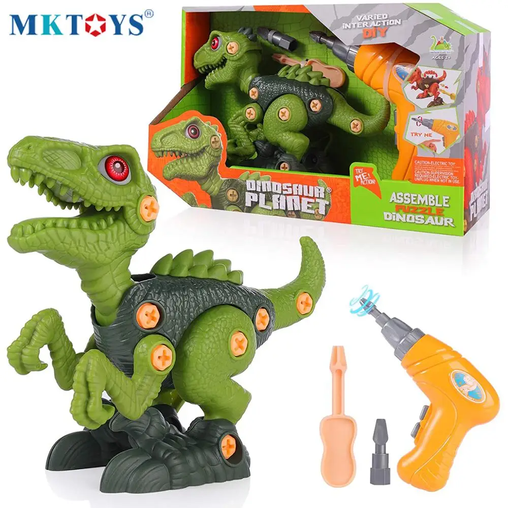 MKTOYS динозавр игрушечные золотые монеты строительный блок с помощью отвертки