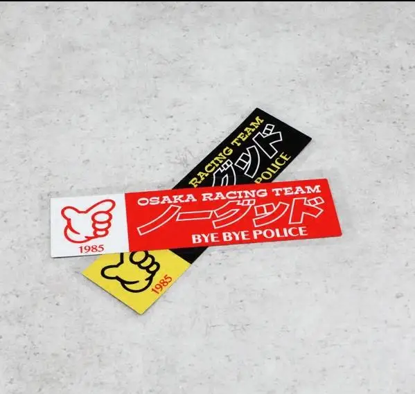 Виниловый фон для Kanjo Osaka гоночной команды Япония автомобилей Наклейка NO GOOD гоночный JDM Наклейка мотоцикл для грузовых автомобилей, автофургонов ноутбук