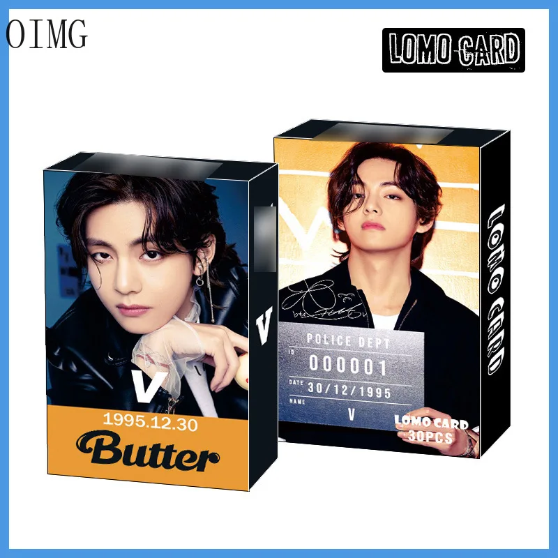 30 шт./кор. Kpop Bangtan Boys Stray Kids JK V LomoCard набор фотокарт новый альбом корейский модный