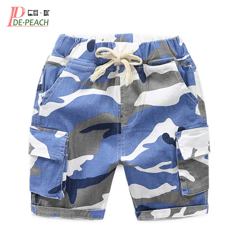 DE PEACH/шорты для маленьких мальчиков камуфляжные шорты с принтом модные детские