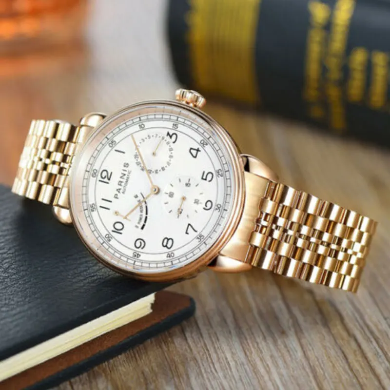 Часы наручные PARNIS Мужские автоматические повседневные спортивные брендовые